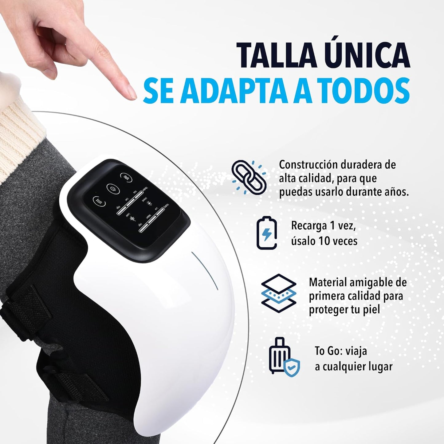 Masajeador de Rodillas con vibración - VidaFlex Pro