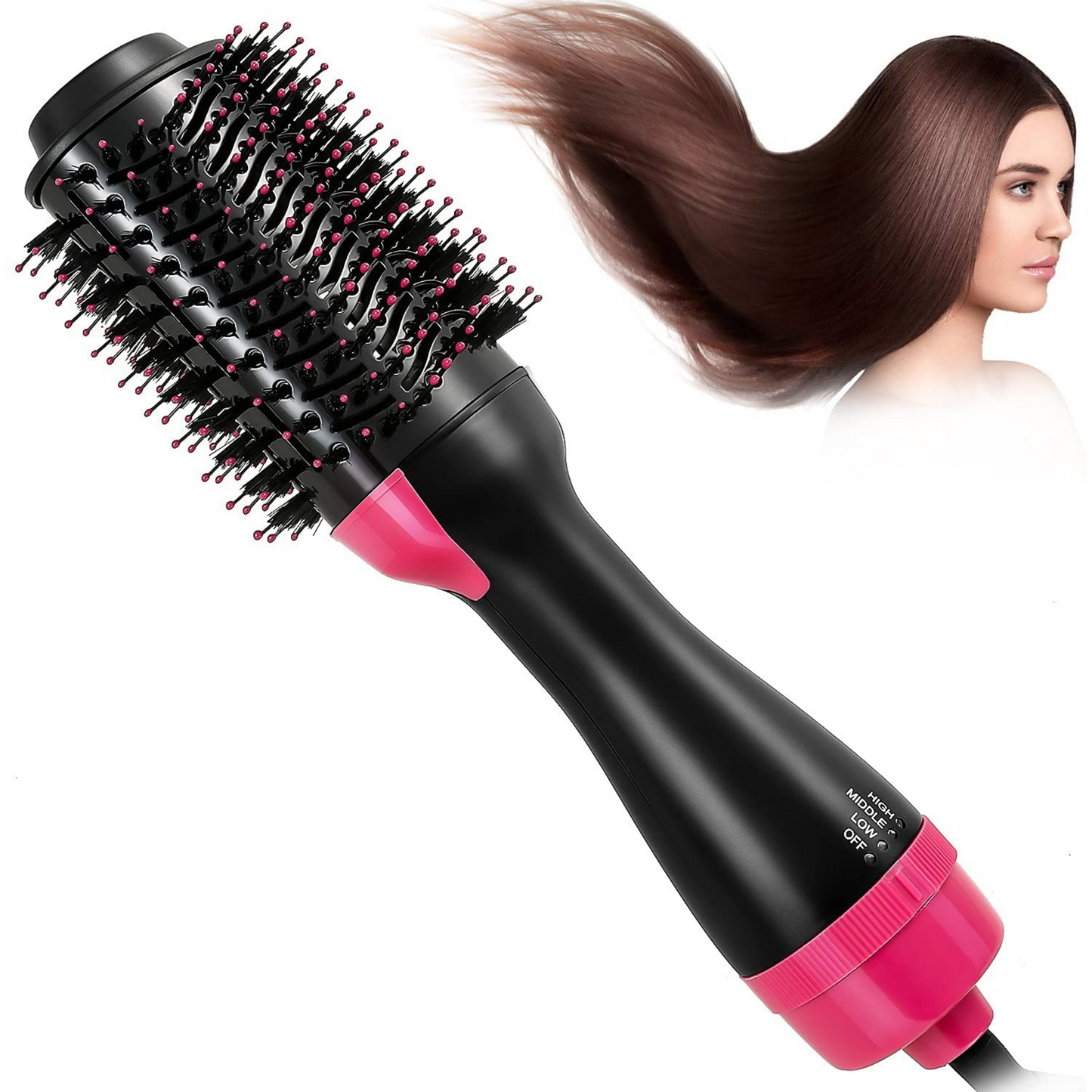 Cepillo secador y voluminizador rosa
