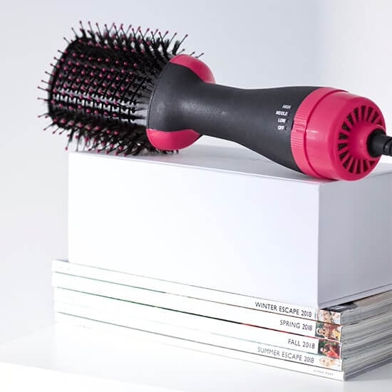 Cepillo secador y voluminizador rosa