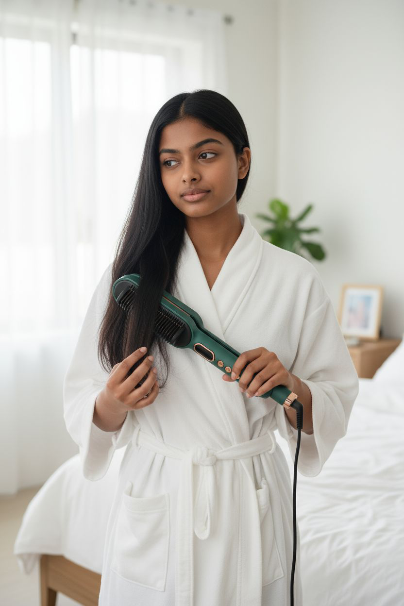 Cepillo plancha y ondulador 2 en 1