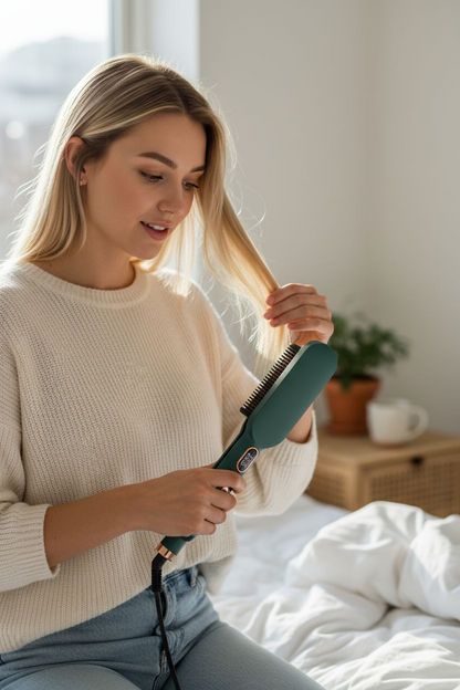 Cepillo plancha y ondulador 2 en 1