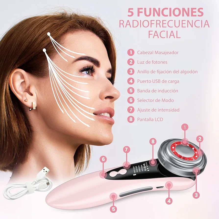 Masajeador Facial Led Terapia
